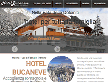 Tablet Screenshot of hotelbucanevemoena.it